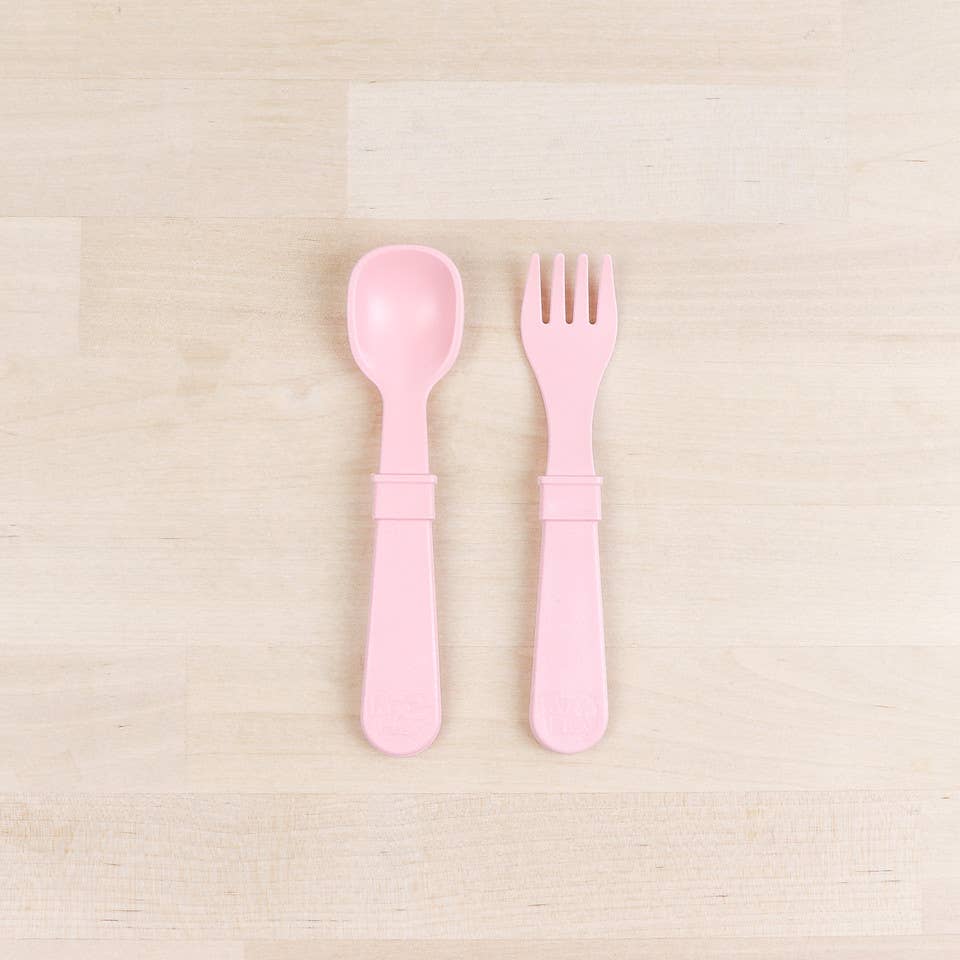 Re-Play Ice Pink Forks and Spoons Set - 8 Pieces)