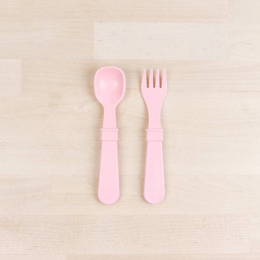 Re-Play Ice Pink Forks and Spoons Set - 8 Pieces)