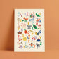 Alphabet Print - Modern Educational Kid's Wall Art: A4