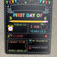 First Day/Last Day School Boards - SECONDS
