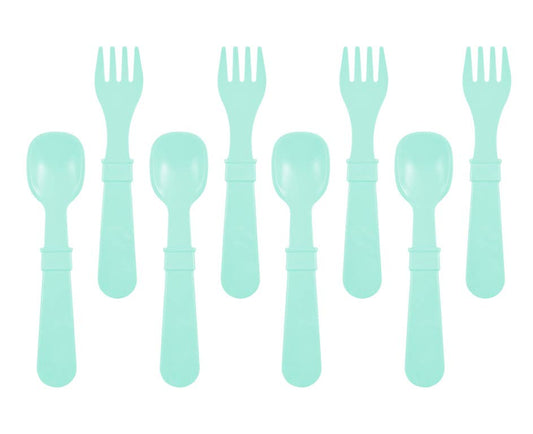 Re-Play Mint Forks and Spoons Set, 8 Pieces, Bulk Pack